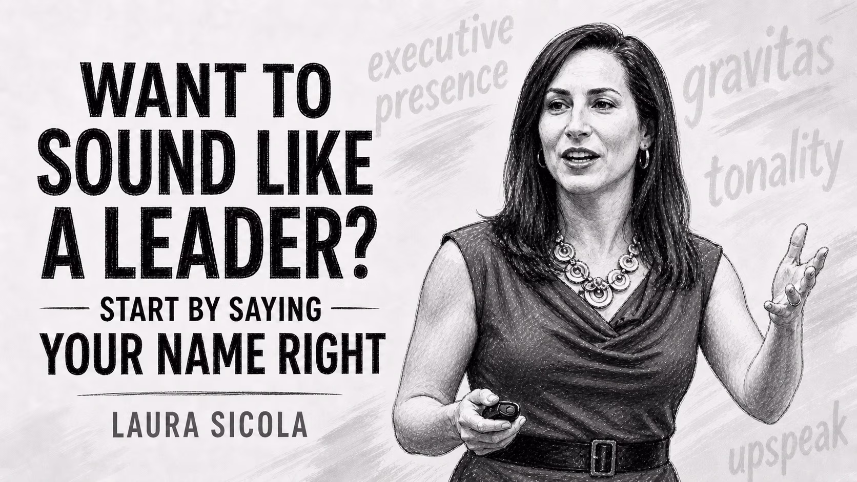 Laura Sicola, Want to sound like a leader? Start by saying your name right